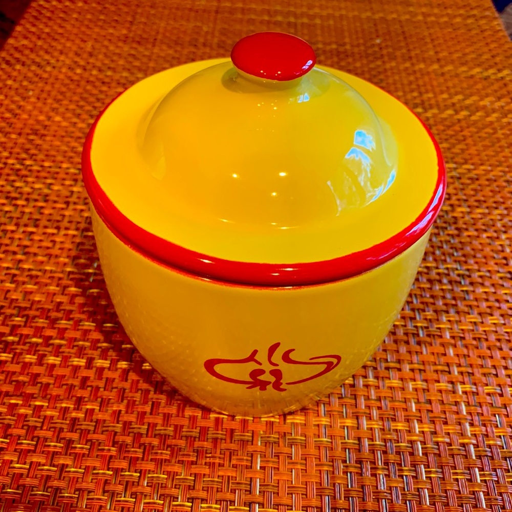 Vintage garlic ceramic holder
